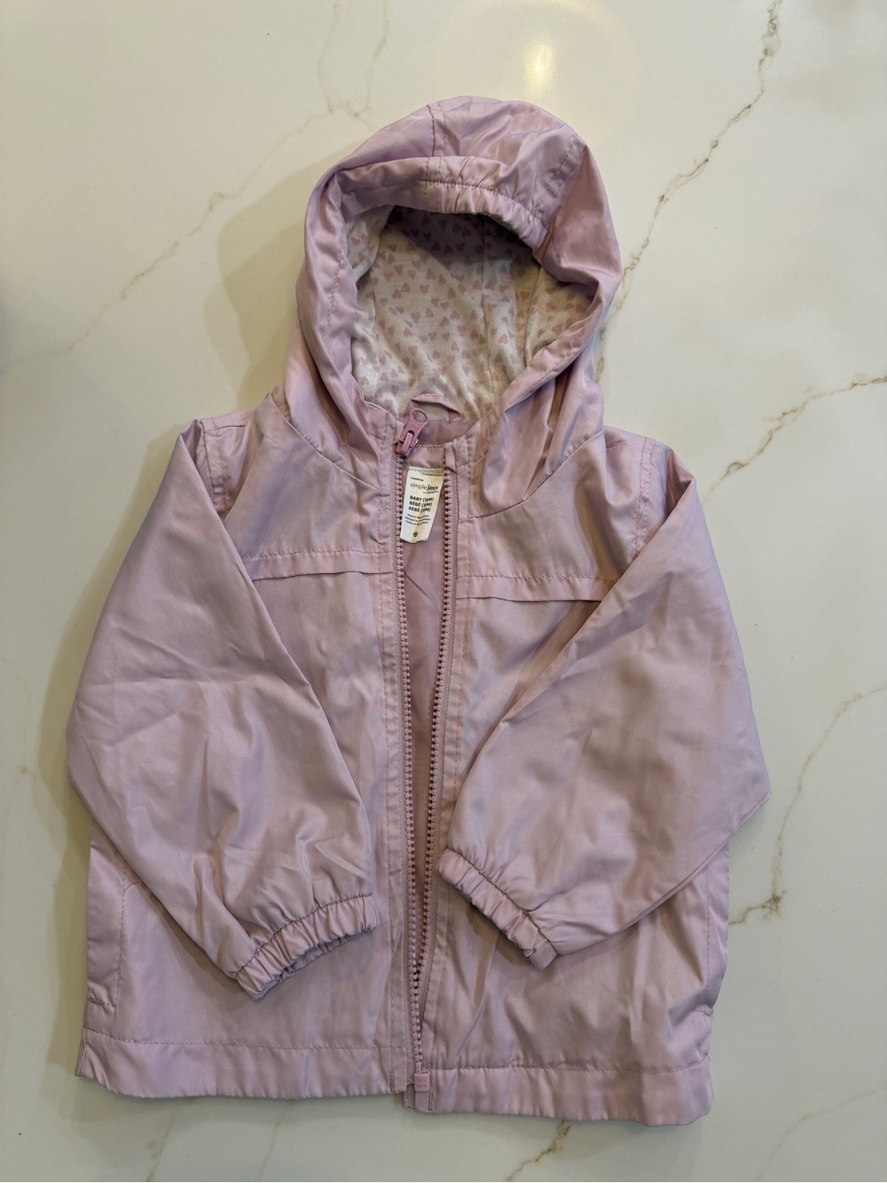 Carter's Light Purple Hooded Rain Jacket